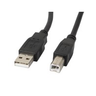 CABLE IMPRESORA LANBERG USB MACHO/USB MACHO FERRITA 1.8M NEGRO - Imagen 1