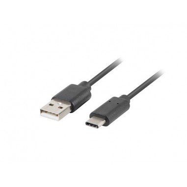 CABLE LANBERG USB C MACHO A USB A 3.1 MACHO 1.8M NEGRO - Imagen 1