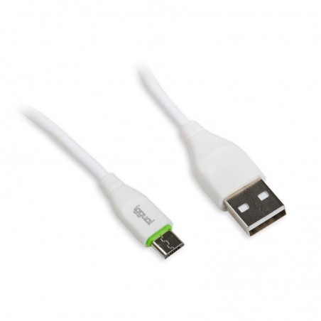 iggual cable USB-A/micro-USB 100 cm blanco - Imagen 2