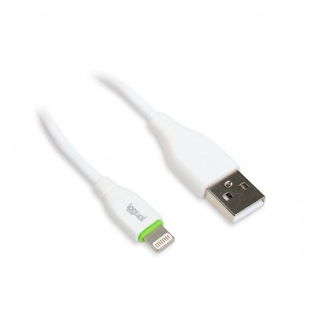 iggual cable USB-A/Lightning 100 cm blanco - Imagen 2