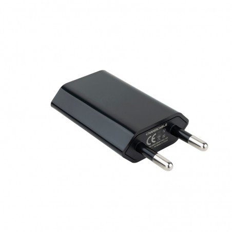 Nanocable Mini Cargador USB Ipod /Iphone 5V-1A Neg - Imagen 1
