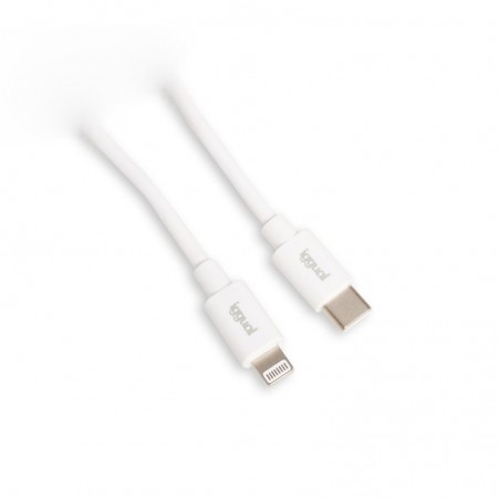 iggual cable USB-C/Lightning 100 cm blanco Q3.0 3A - Imagen 2