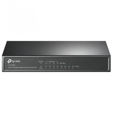 TP-LINK TL-SF1008P Switch 8x10/100Mbps 4xPoE Metal - Imagen 1