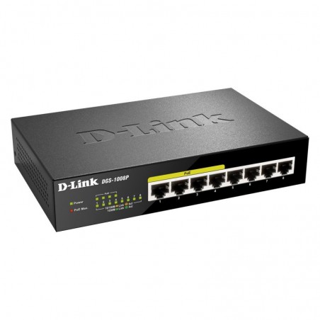 D-Link DGS-1008P Switch 8xGB 4xPoE - Imagen 2