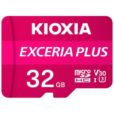 MICRO SD KIOXIA 32GB EXCERIA PLUS UHS-I C10 R98 CON ADAPTADOR - Imagen 1