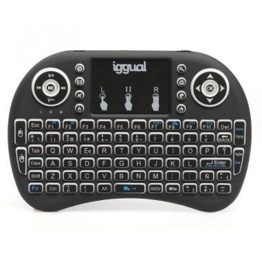 iggual Mini teclado inalámbrico con panel táctil