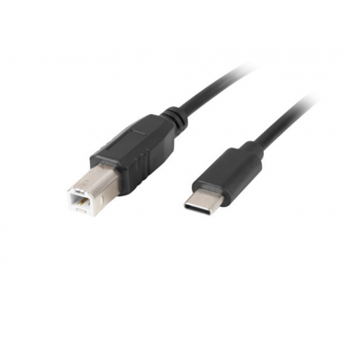 CABLE LANBERG USB C MACHO A USB B 2.0 MACHO 3M NEGRO