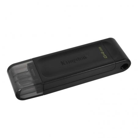Kingston DataTraveler DT70 64GB USB C 3.2  Negro