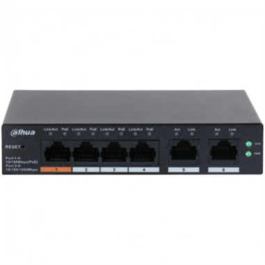 SWITCH CLOUD DAHUA DH-CS4006-4ET-60 SWITCH WITH 4-PORT POE