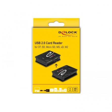 Delock Lector de tarjetas USB 2.0 Compact Flash /