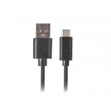 CABLE USB LANBERG 2.0 MACHO/USB C MACHO QUICK CHARGE 3.0 1.8M NEGRO