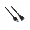 CABLE USB 3.0 AISENS TIPO A M-A H NEGRO 1.0M