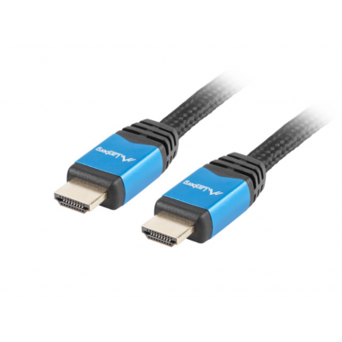 CABLE HDMI LANBERG MACHO/MACHO V2.0 CU 4K PREMIUM 1M NEGRO