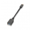 CABLE AISENS USB 3.1 GEN1 5GBPS 3A TIPO USB-C/M-A/H 15CM NEGRO