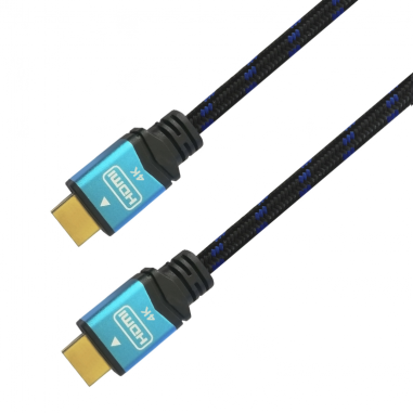 CABLE HDMI AISENS V2.0 PREMIUM 4K60HZ 18GBPS A/M-A/M 3.0M NEGRO AZUL