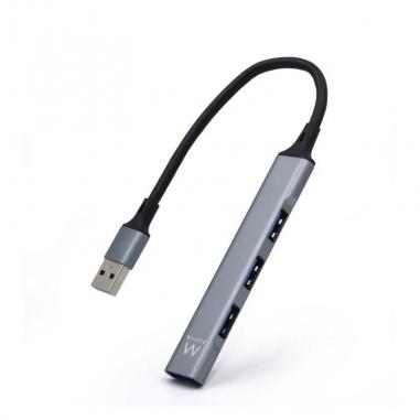 EWENT Hub Slim Usb 4 puertos