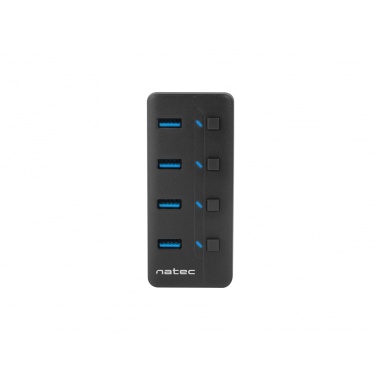 HUB NATEC MANTIS 2 USB 3.0 4 PUERTOS ON OFF CON ALIMENTADOR