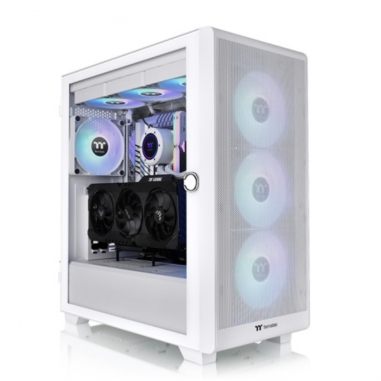 CAJA THERMALTAKE S250 TG ATX 2XUSBA 3.2 ARGB SIN FUENTE BLANCO