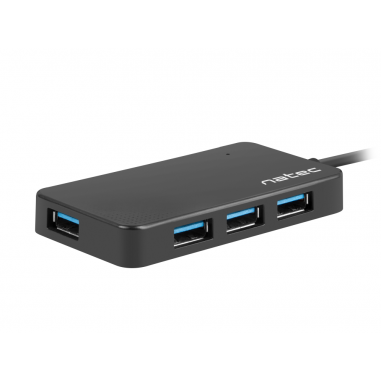 HUB NATEC MONTH 4 PUERTOS USB 3.0 NEGRO