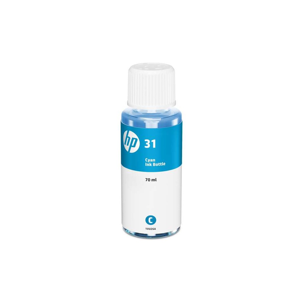 HP 31 Cyan Botella de Tinta Original - 1VU26AE
