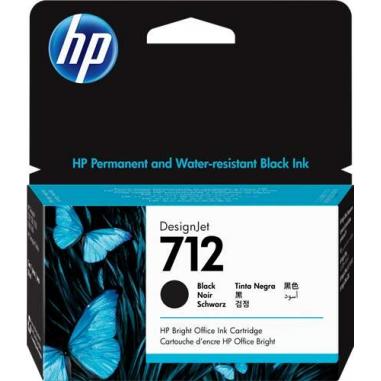 HP 712 Negro Cartucho de Tinta Original - 3ED70A