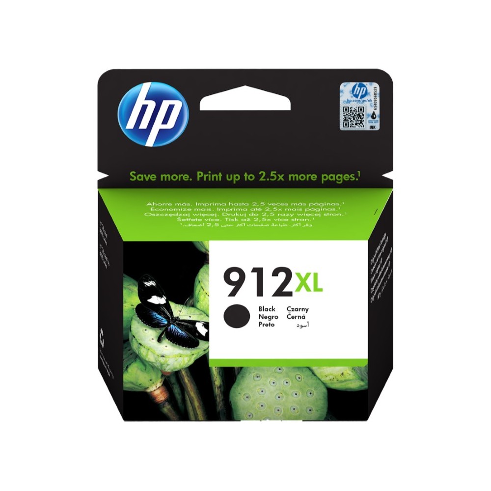 HP 912XL Negro Cartucho de Tinta Original - 3YL84AE