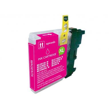 Brother LC980XL/LC1100XL/LC985XL Magenta Cartucho de Tinta Generico - Reemplaza LC980M/LC1100M/LC985M