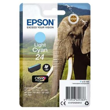 Epson T2425 (24) Cyan Light Cartucho de Tinta Original - C13T24254012