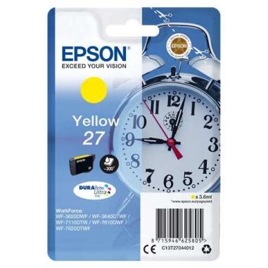 Epson T2704 (27) Amarillo Cartucho de Tinta Original - C13T27044012