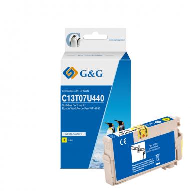 G&G Epson 407 Amarillo Cartucho de Tinta Generico - Reemplaza C13T07U440