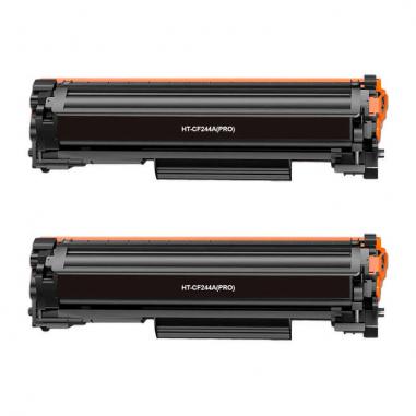 HP CF244A Negro Pack de 2 Cartuchos de Toner Genericos - Reemplaza 44A