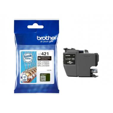 Brother LC421 Negro Cartucho de Tinta Original - LC421BK