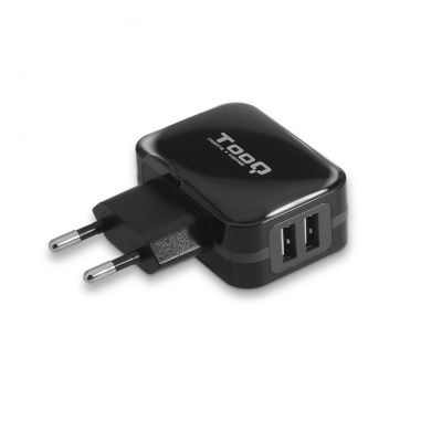 CARGADOR PARED USB TQWC-1S02 2xUSB 3.4 A(TOTAL) AI-TECH NEGRO