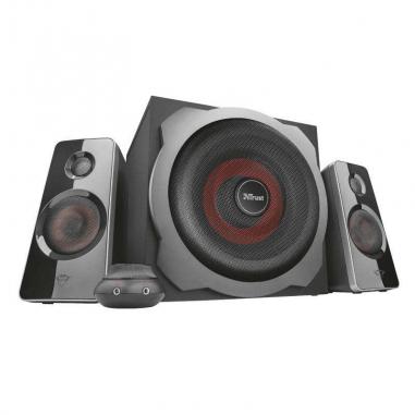 Trust Gaming GXT 38 Tytan Altavoces 2.1 120W - Subwoofer de Madera 30W - Cable 1.40m - Color Negro