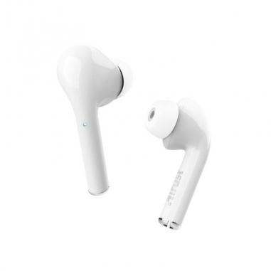 Trust Nika Auriculares Bluetooth 5.0 - TWS - Controles Tactiles - Autonomia hasta 16h - Estuche de Carga - Color Blanco