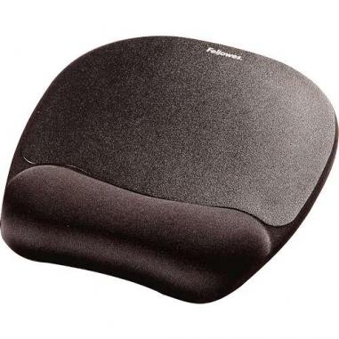 Fellowes Alfombrilla con Reposamuñecas Espuma Memory Foam - Confort Excepcional - Color Negro