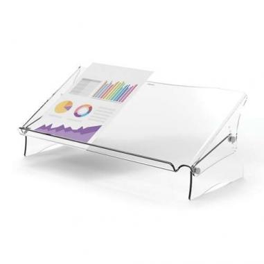 Fellowes Clarity Soporte y Atril de Documentos - Espacio Interior para Complementos - Formatos de Papel A4, A3 - Hasta 6kg - Col