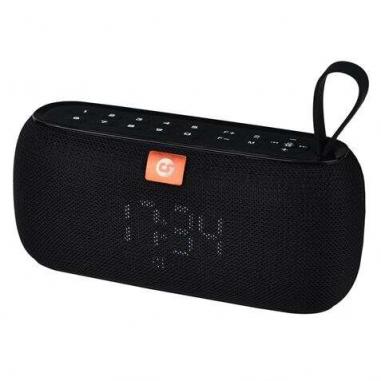 Coolsound Clock Altavoz Bluetooth 10W - Funcion Reloj - Autonomia hasta 4h - USB, MicroSD - Manos Libres - Resistencia al Agua I