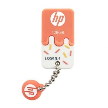 HP X778W Memoria USB 3.1 128GB - Diseño Helado Naranja y Blanco (Pendrive)