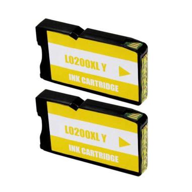 Lexmark 200XL Amarillo Pack 2 Cartuchos de Tinta Genericos - Reemplaza 14L0200