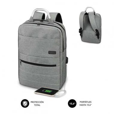 Subblim Mochila Elite Airpadding - Capacidad para Portatiles de hasta 15,6" - Acabado Exterior Resistente al Agua - Correas de H