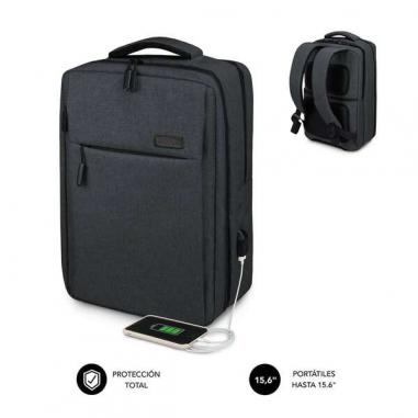 Subblim Mochila para Portatiles de 15,6" - Espacio Acolchado para Portatil - Bolsillo para Tablet - Organizadores Internos - Pue