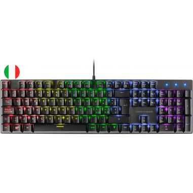 Mars Gaming Teclado Mecanico RGB MK422 - Tecnologia Antipolvo - Efectos de Iluminacion Rainbow - Teclas Ultra-resistentes - Func