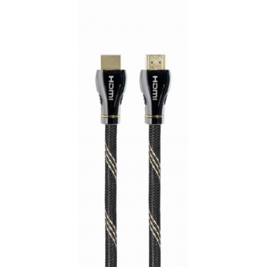 CABLE HDMI 2.1 8K 60HZ GEMBIRD CCBP-HDMI8K-2M PREMIUM TRENZADO ETHERNET 2M NEGRO