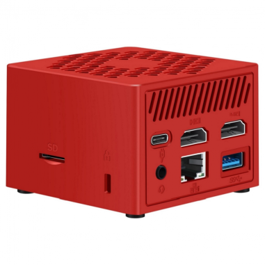 MINIPC LEOTEC INTEL N100 16GB 256GB M.2 WIN11 PRO PRE-INSTAL ROJO