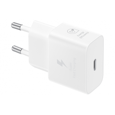 CARGADOR SAMSUNG USB-C 25W GAN WHITE SIN CABLE