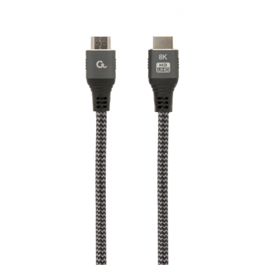 CABLE TRENZADO HDMI 2.1 8K 60HZ GEMBIRD SELECT PLUS SERIES CON ETHERNET 1M NEGRO