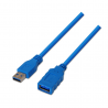 CABLE AISENS USB 3.0 TIPO A/M-A/H AZUL 1.0M