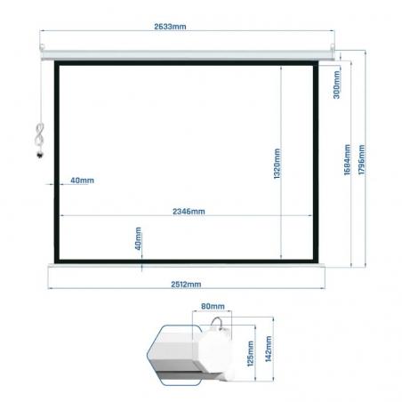 iggual Pack 5 x Pantalla 106" 16:9 234x131 eléctri