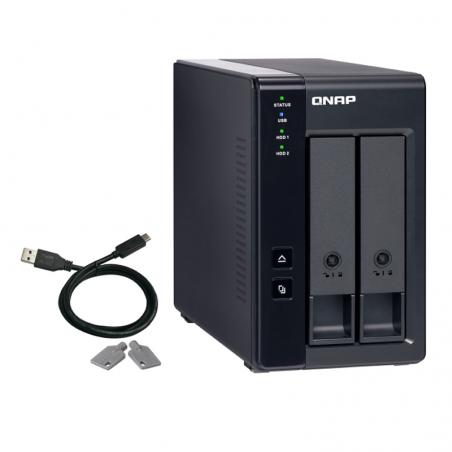 QNAP TR-002 Raid Expansion 2XHDD-Bay 1xUSB-C 3.2